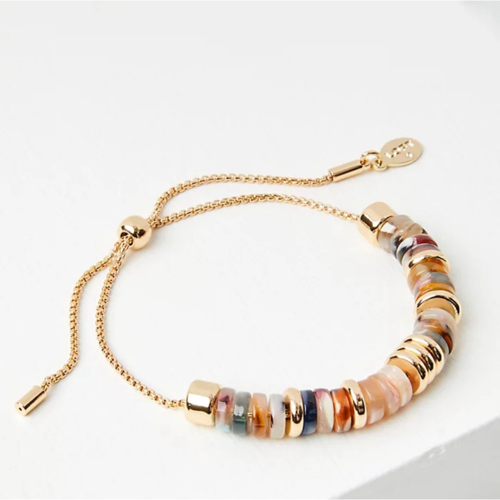 LOFT Gold-Tone Bracelet with Multicolor Beads